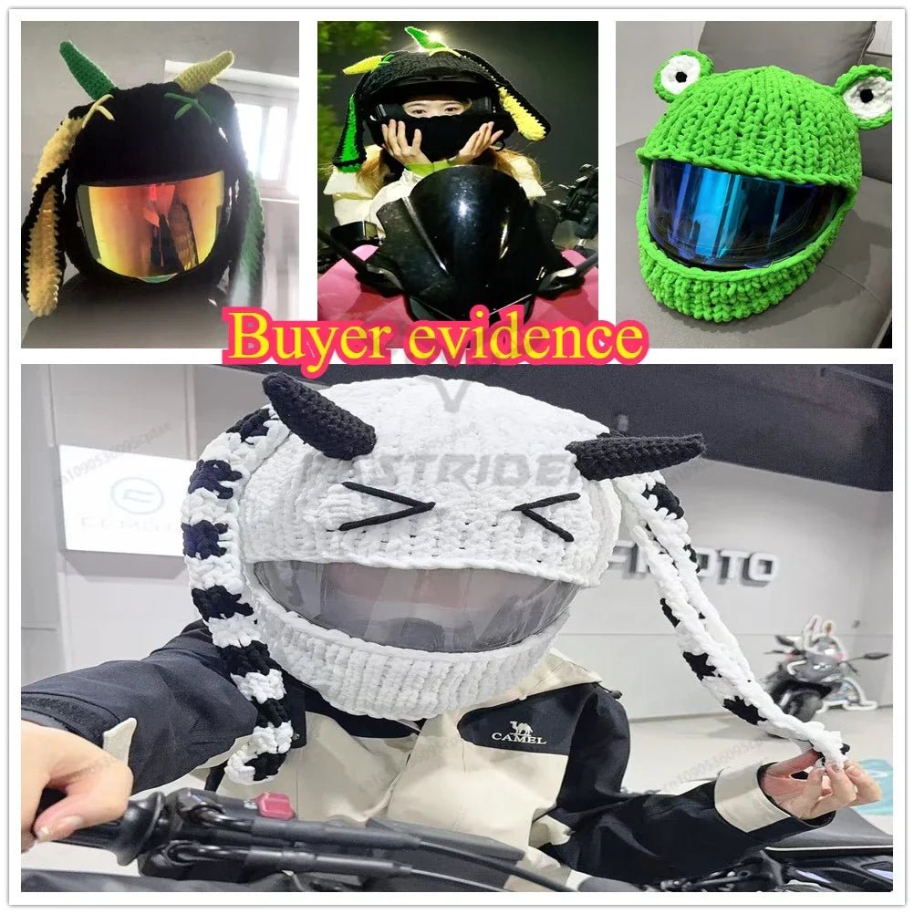 Motorcycle Helmet Cover – Fun & Decorative Full - Face Helmet Accessory - GiftWave.co