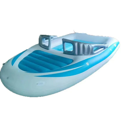 ParadiseDrift 6 - Person Inflatable Water Floating Bed - PVC Pirate Ship Island Floating Private Boat - Homebound Essentials