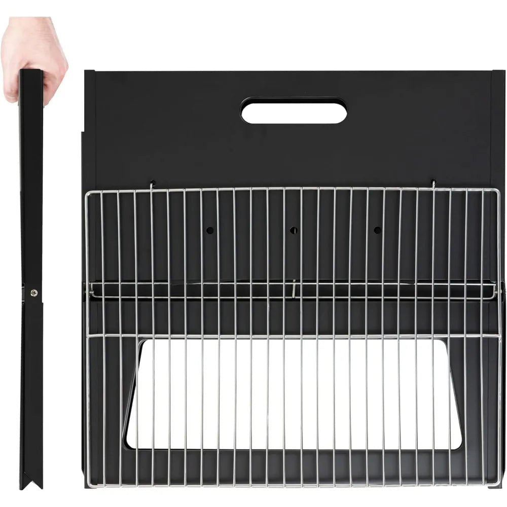 Portable Notebook BBQ Grill Foldable Charcoal Barbecue Grill for Camping... — View 4