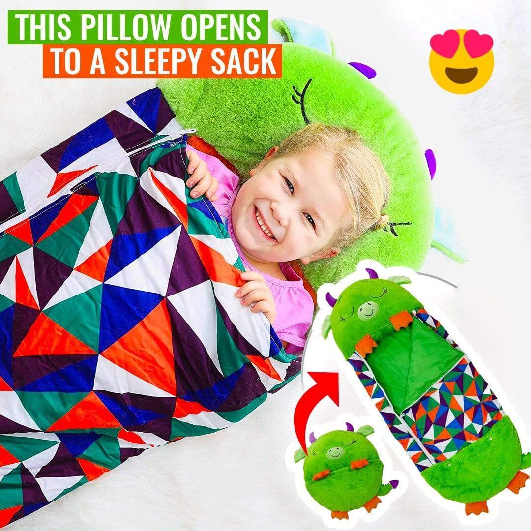 Products Pro Campnap - 2 In 1 Kids Convertible Plush Pillow Sleeping Bag