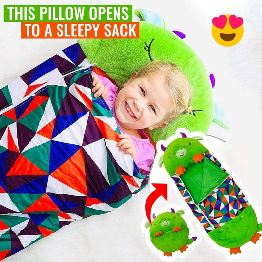 Products Pro Campnap - 2 In 1 Kids Convertible Plush Pillow Sleeping Bag