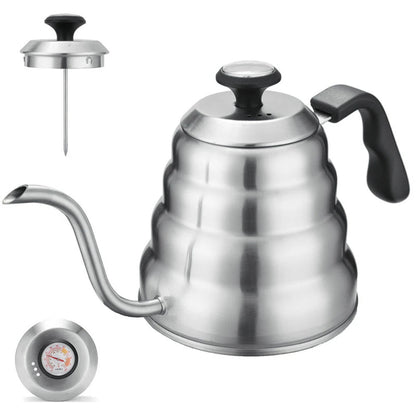 Professional 1L/1.2L Gooseneck Stainless Steel Pour Over Coffee Kettle – 2026 Edition - GiftWave.co