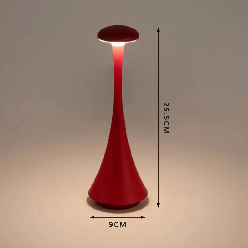 Rechargeable Mushroom Table Lamp Wireless Touch Desk Lamp Bedroom Atmosp... — View 3