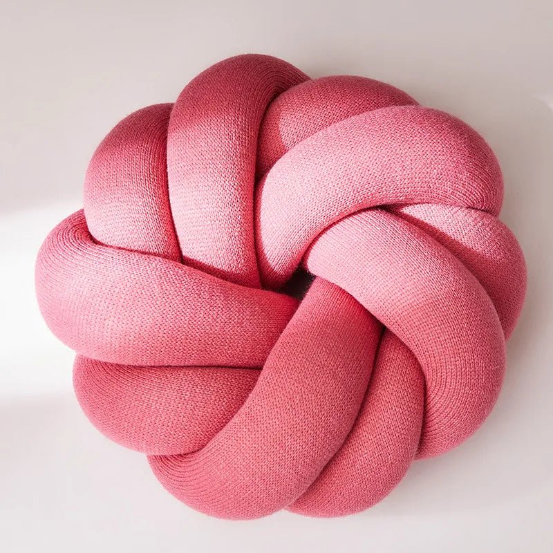Regina Cotton DIY Hand Knot Back Cushion – Cozy Decorative Lumbar Pillow - Homebound Essentials