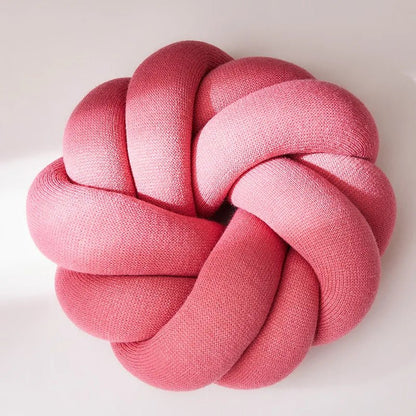 Regina Cotton DIY Hand Knot Back Cushion – Cozy Decorative Lumbar Pillow - Homebound Essentials
