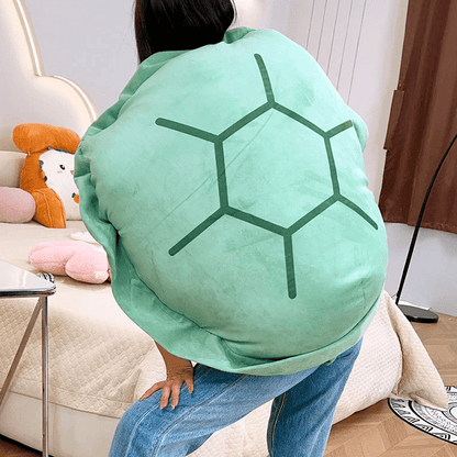 Big Turtle Shell Plush Pillow – Giant Wearable Tortoise Shell Stuffed Cu... — View 4