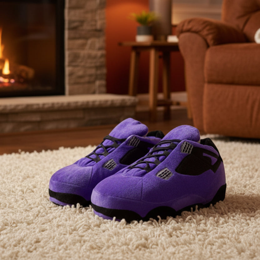 Retro Jordan Max Plush House Sneaker Slippers - Homebound Essentials