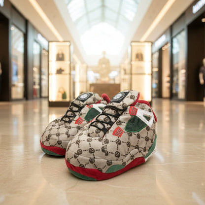 Retro Jordan Max Plush House Sneaker Slippers - Homebound Essentials