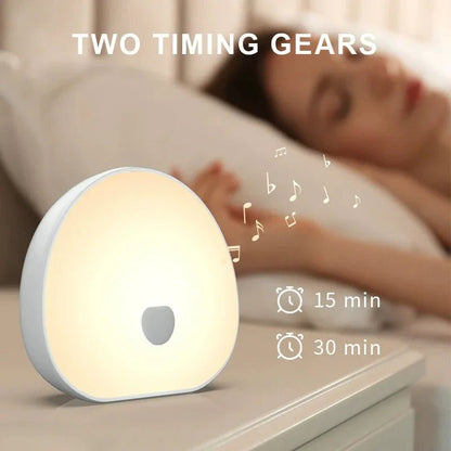 RGB Sleep White Noise Machine: Rechargeable LED Night Light & Relaxing Audio - Homebound Essentials
