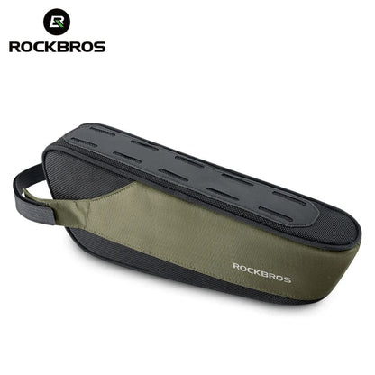 RockBros Bicycle Bag: Portable Cycling Top Tube Bag, Nylon MTB Road Phone Tool Bag with Reflective Ultralight Design - Homebound Essentials