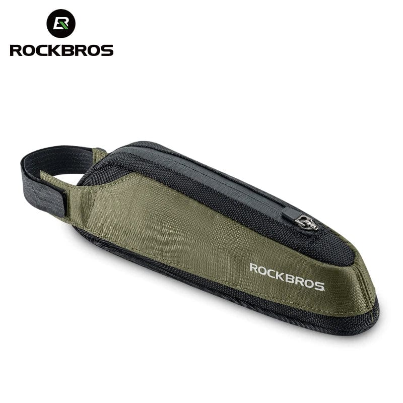 RockBros Bicycle Bag: Portable Cycling Top Tube Bag, Nylon MTB Road Phone Tool Bag with Reflective Ultralight Design - Homebound Essentials