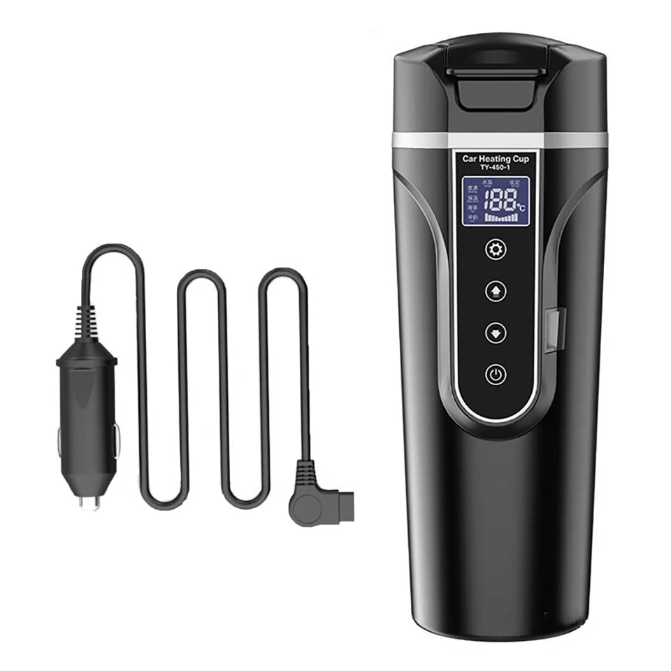 Self - Heating Smart Coffee Mug Temperature Control LED Display USB - C Rechargeable - GiftWave.co