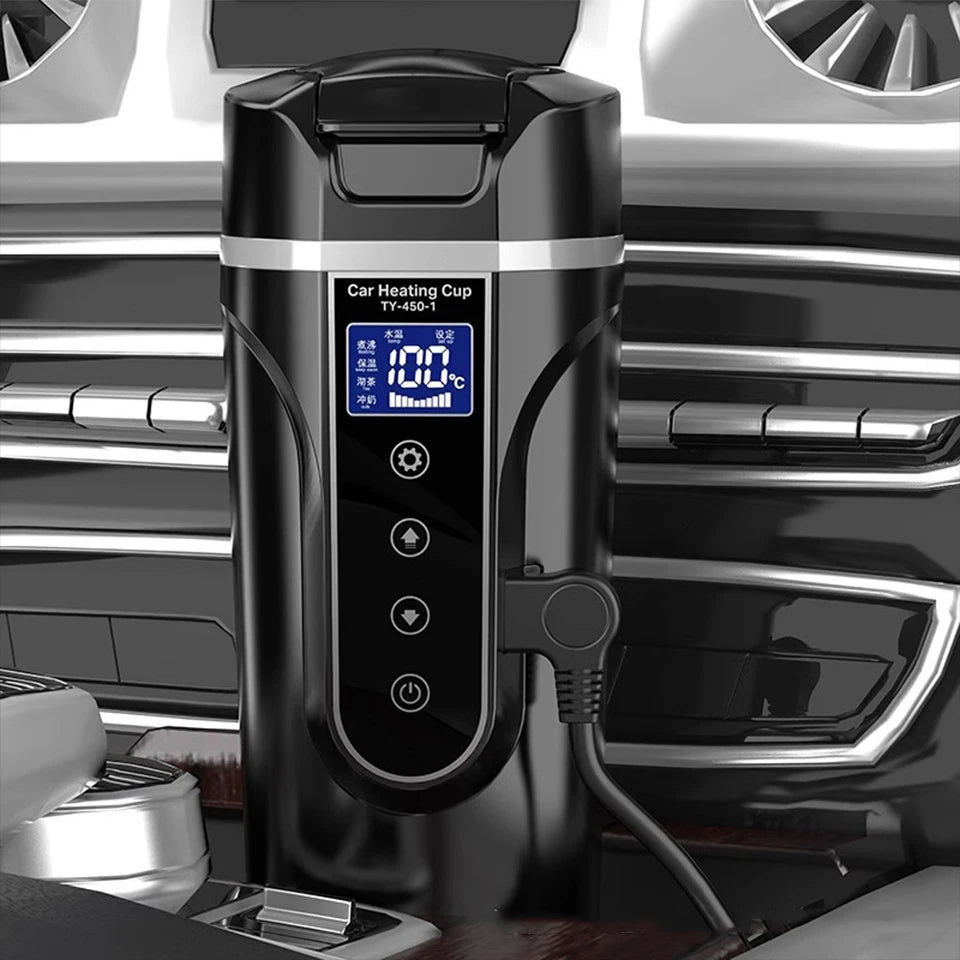 Self - Heating Smart Coffee Mug Temperature Control LED Display USB - C Rechargeable - GiftWave.co