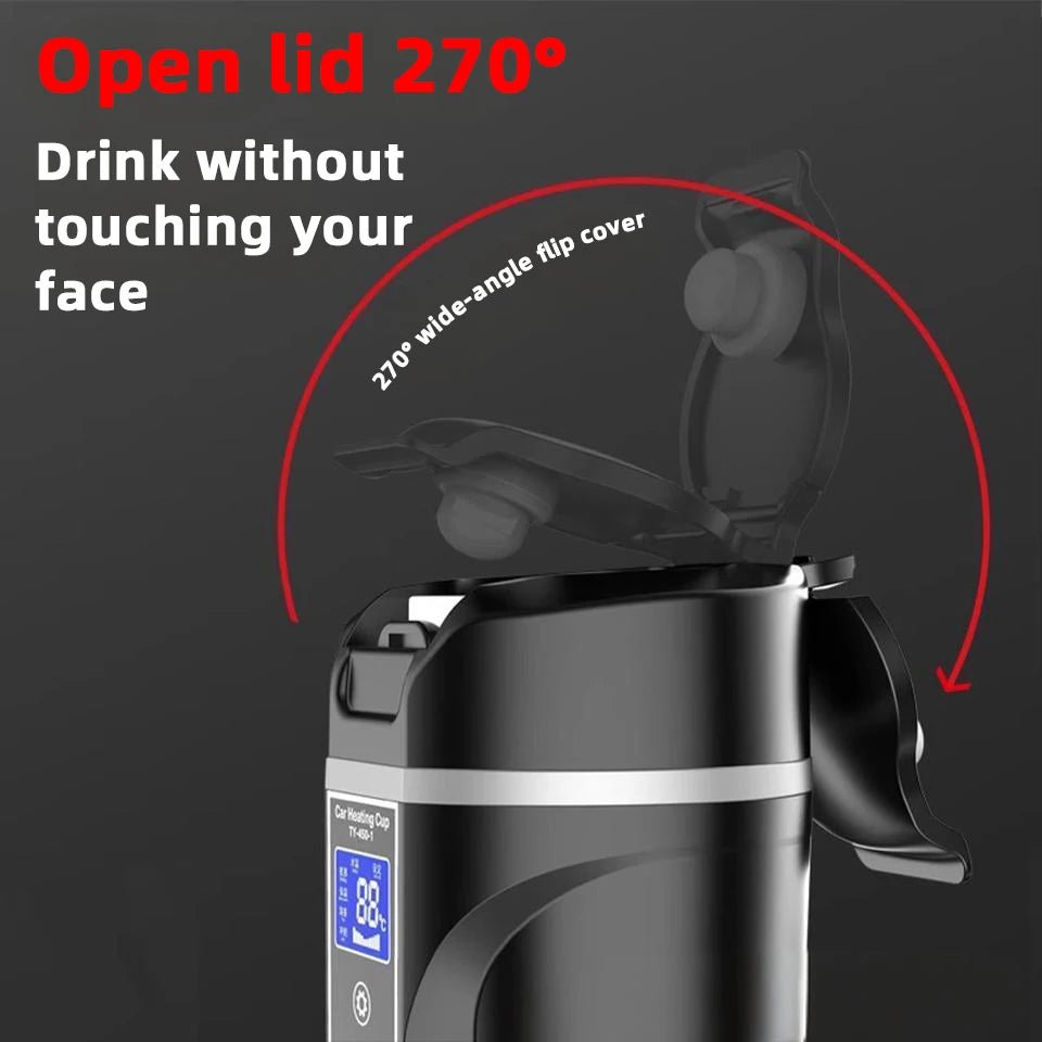 Self - Heating Smart Coffee Mug Temperature Control LED Display USB - C Rechargeable - GiftWave.co