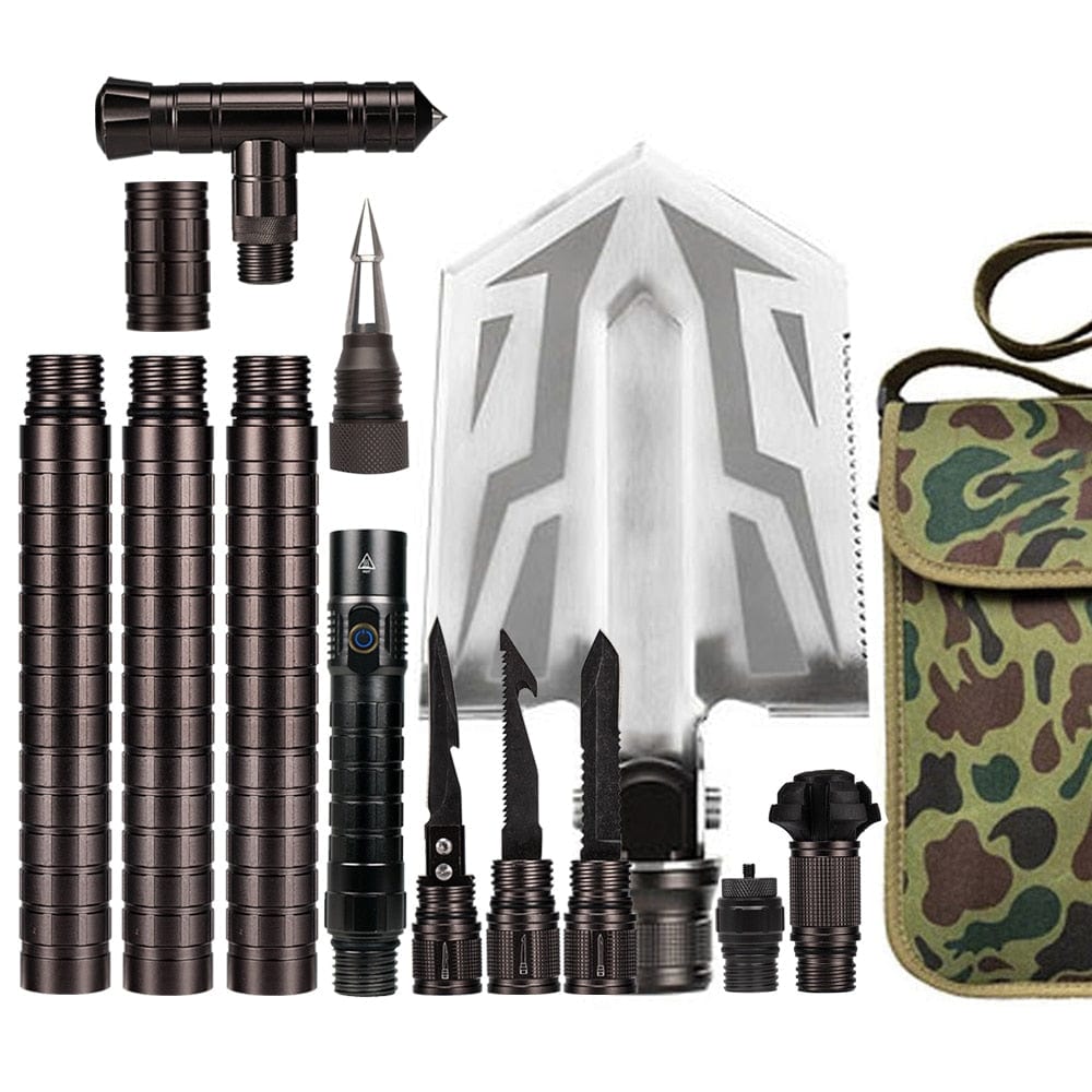 Survival Tool Accessories - Best Tactical Trekking Walking Stick Add - Ons - GiftWave.co