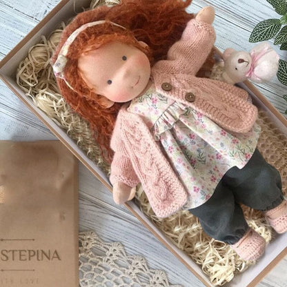 GiftWave Waldorf Doll Cotton-Filled Handmade Mini Dress-Up Doll DIY Gift... — View 10