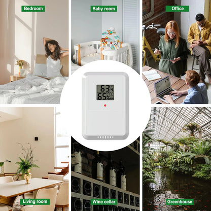 Smart Wireless Weather Station WiFi Indoor Outdoor Color Display Tempera... — View 4