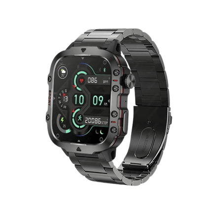 Men's Rugged GPS Smartwatch 1.96" AMOLED Bluetooth Call IP68 MIL - STD - 810H Compass Altimeter 15 Days - GiftWave.co