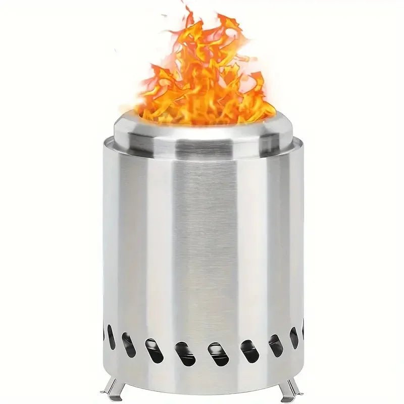 Tabletop Smokeless Fire Pit Portable Stainless Steel Wood Pellet Outdoor... — View 6