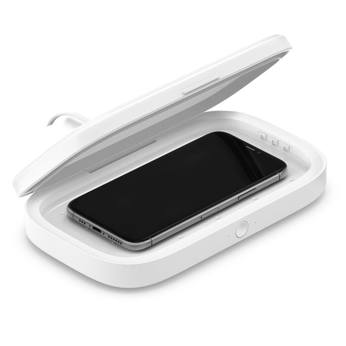 UV Phone Sanitizer with Wireless Charger Qi Charging Box 360 UV-C Steril... — View 7