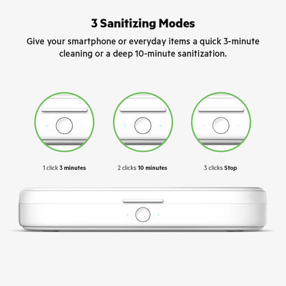 UV Phone Sanitizer with Wireless Charger Qi Charging Box 360 UV-C Steril... — View 2