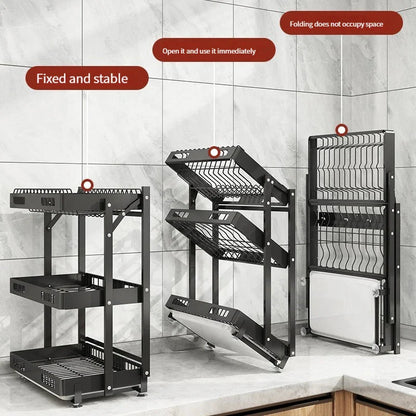Wall - Mounted Dish Drying Rack: Space - Saving Kitchen Organizer - Homebound Essentials