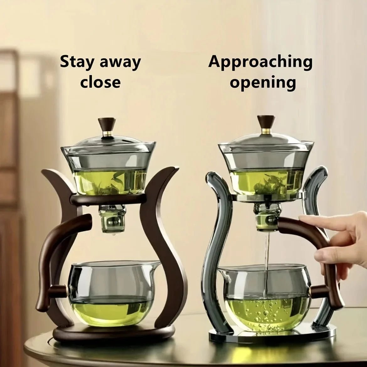 ZenFlow™ Chinese Glass Tea Set | Premium Magnetic Switch Infuser Teapot - GiftWave.co