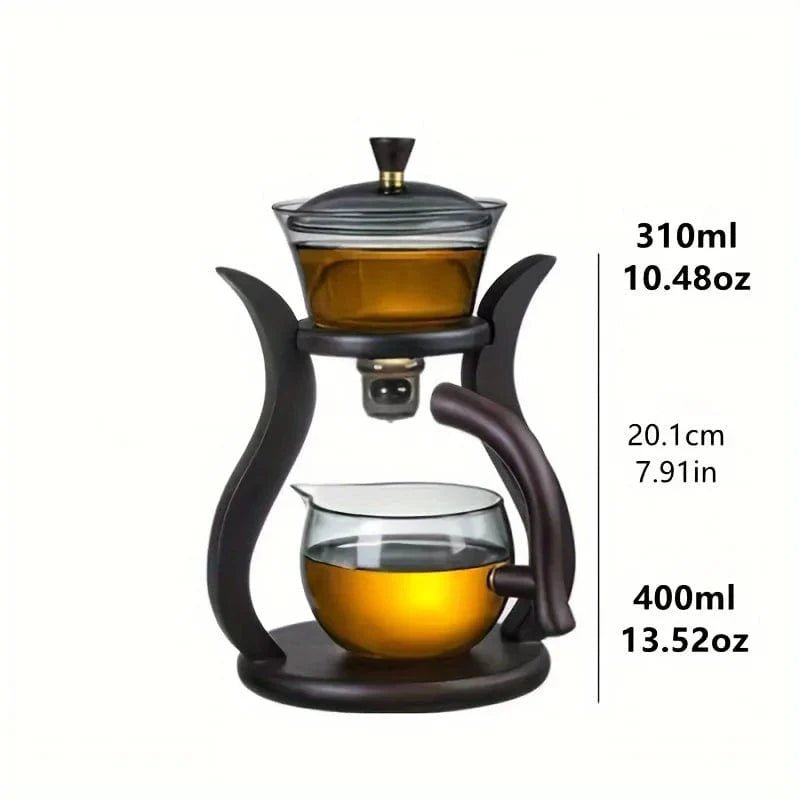 ZenFlow™ Chinese Glass Tea Set | Premium Magnetic Switch Infuser Teapot - GiftWave.co