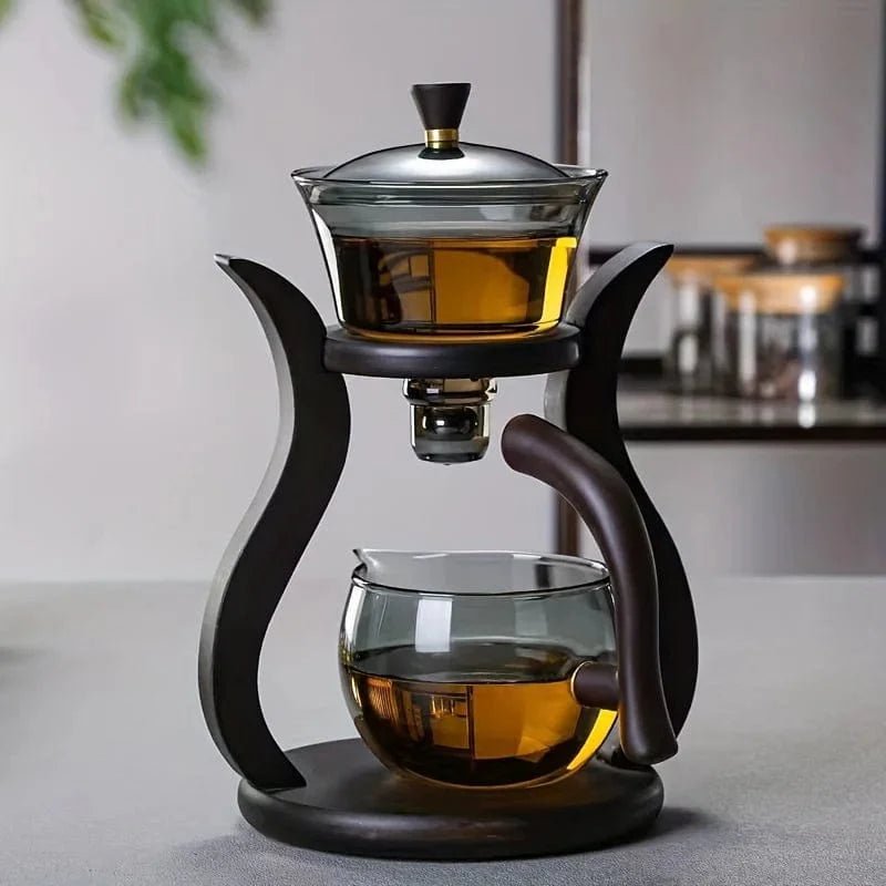 ZenFlow™ Chinese Glass Tea Set | Premium Magnetic Switch Infuser Teapot - GiftWave.co