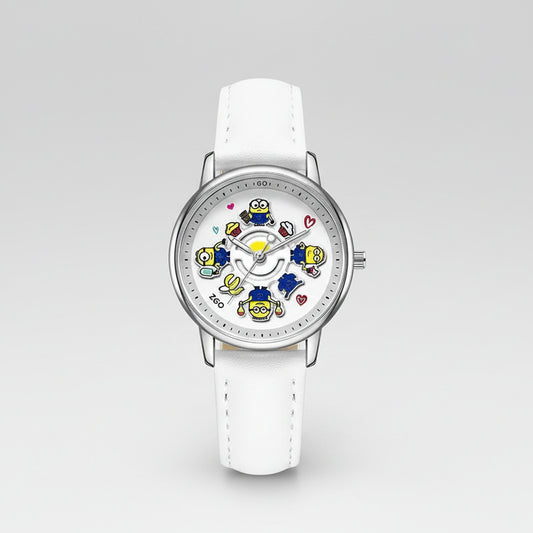 ZGO Joint Minions Luminous Carousel Kids Watch 